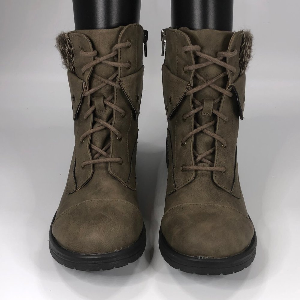 Steve Madden Jjaxxx Combat Boots Size 5 kids, 6.5 women's
